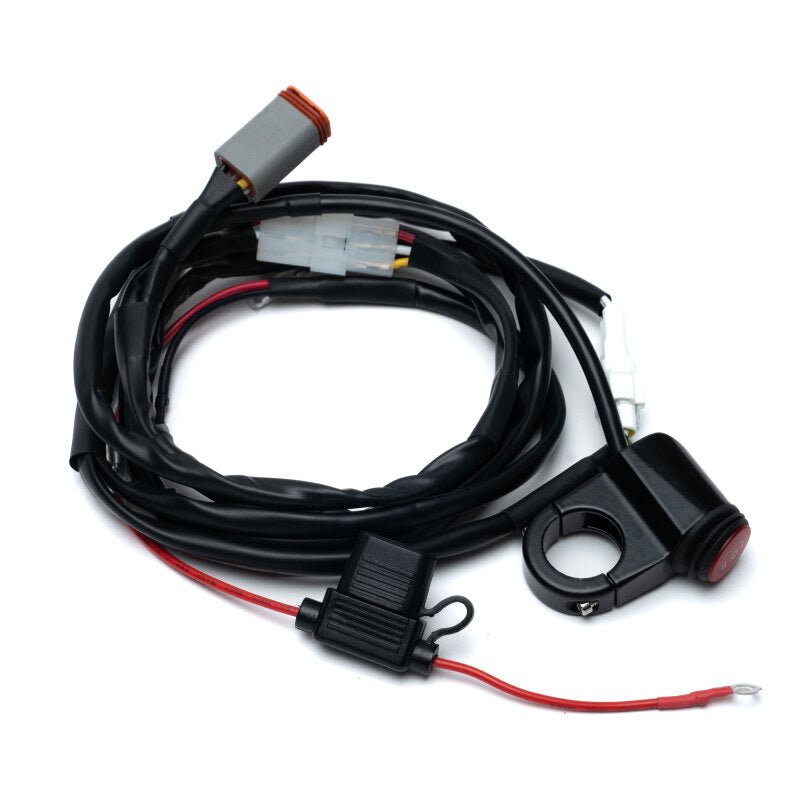 Baja Designs Squadron 2.0 Harness Wiring Harness & Switch / Off - Road Bikes 4 - Pin Deutsch (Universal) - Light Accessories and Wiring - Baja Designs