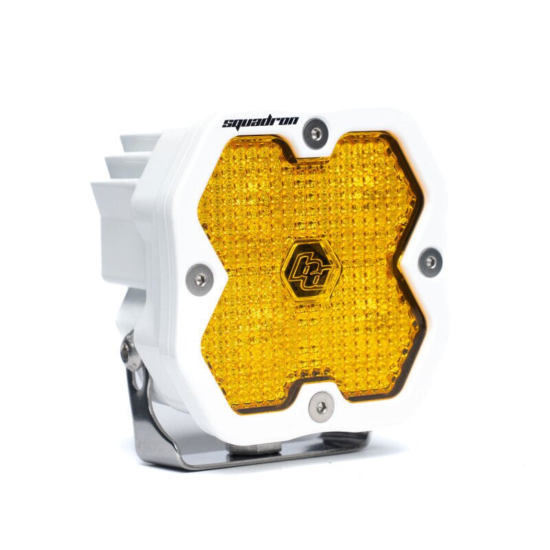 Baja Designs Squadron 2.0 Sport LED Work/Scene - Baja Amber w/White Housing - Light Bars & Cubes - Baja Designs
