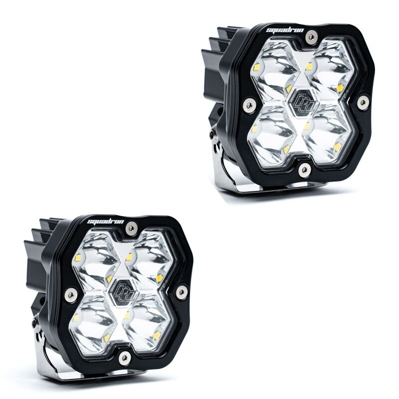 Baja Designs Squadron 2.0 Sport (Pair) LED Spot / No Harness - Light Bars & Cubes - Baja Designs