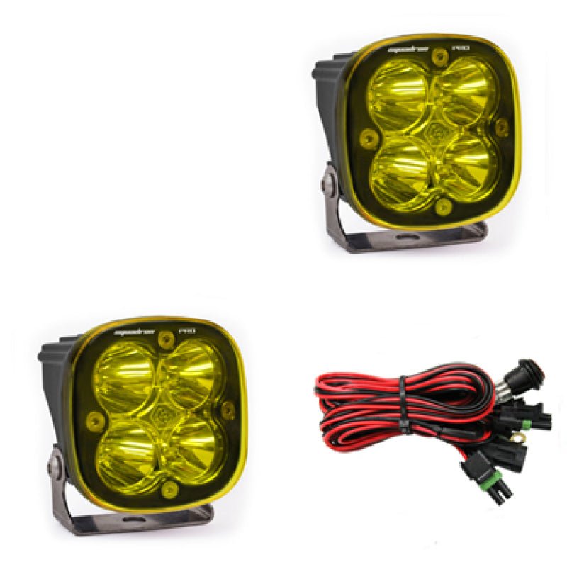 Baja Designs Squadron Pro Series Work/Scene Pattern Pair LED Light Pods - Amber Light Bars & Cubes