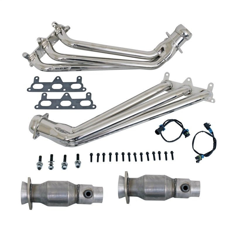 BBK 10 - 11 Camaro V6 Long Tube Exhaust Headers With Converters - 1 - 5/8 Chrome Headers & Manifolds
