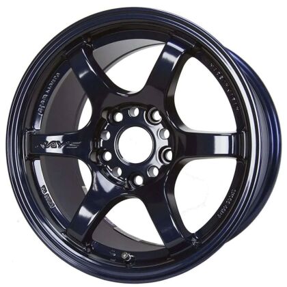 Gram Lights 57DR 18x10.5 +12 5-114.3 Dark Blue Chrome Wheel