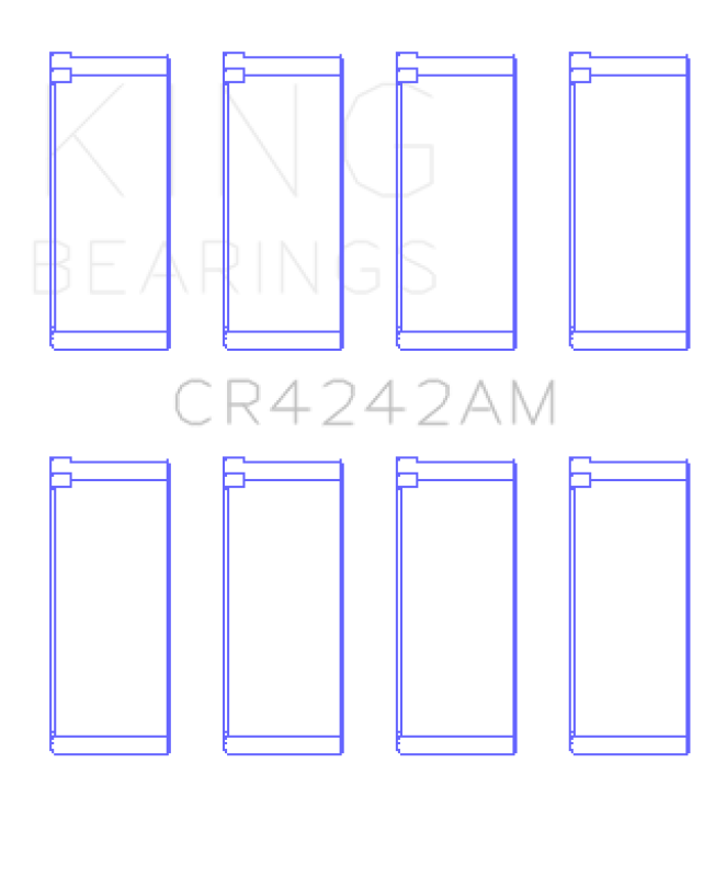 King Honda 97ci 1.6L L4 B16A2/B16A3 Rod Bearing Set - Size STD