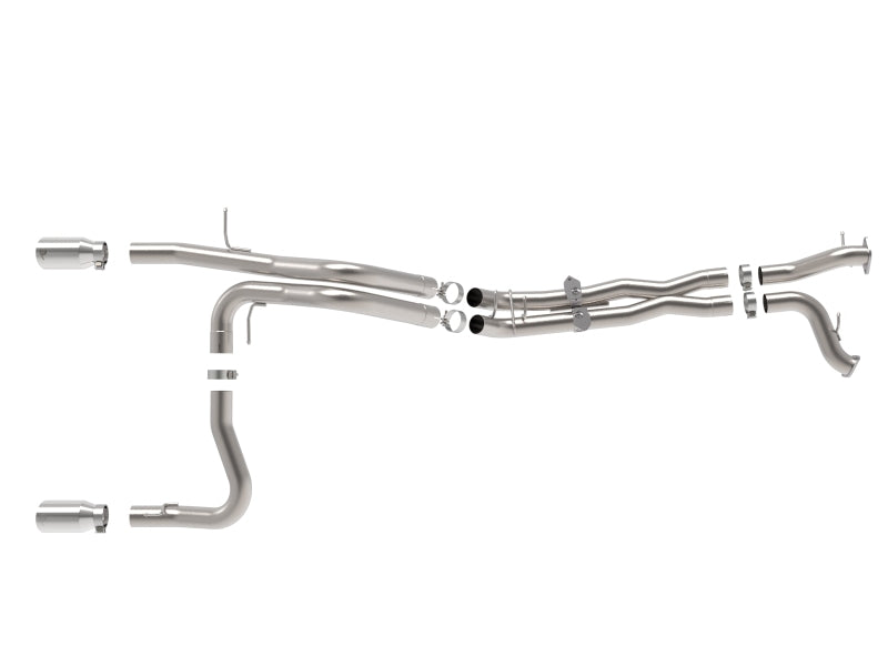 aFe 22-26 Ford Bronco V6 3.0L (tt) Vulcan Series 3in 304SS Cat-Back Exhaust System w/ Polished Tips