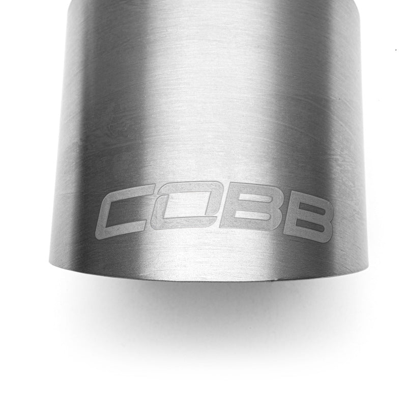 Cobb Volkswagen GTI MK7/MK7.5/MK8 Brushed Titanium Tip Kit Catback