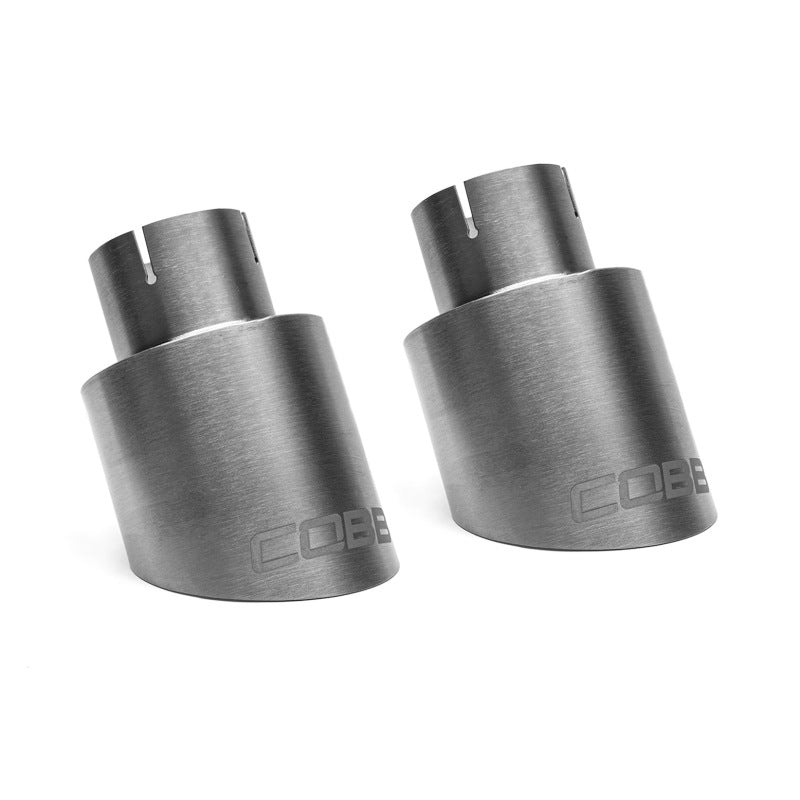 Cobb Volkswagen GTI MK7/MK7.5/MK8 Brushed Titanium Tip Kit Catback