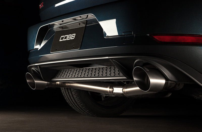 Cobb Volkswagen GTI MK7/MK7.5/MK8 Brushed Titanium Tip Kit Catback