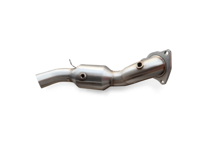 CV Fabrication 19 - 21 Ford Ranger 2.3L EcoBoost RFCDP - 1 3in Stainless Steel Catted Downpipe - Downpipes - CV Fabrication