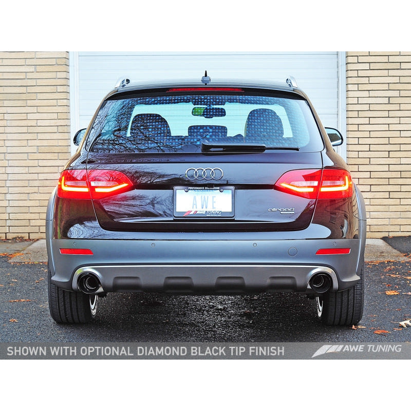 AWE Tuning Audi B8.5 All Road Touring Edition Exhaust - Dual Outlet Polished Silver Tips