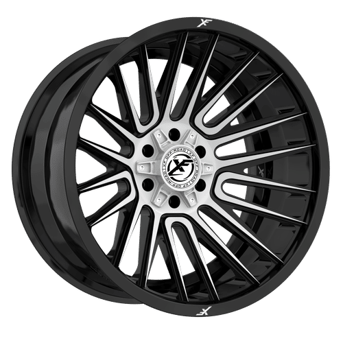 XF OFFROAD XF-234 - Gloss Black Machined 22x12 ET-44 6x135/6x139.7