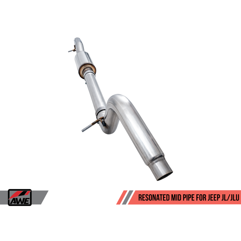 AWE Tuning 2018+ Jeep Wrangler JL/JLU 3.6L Resonated Mid Pipe