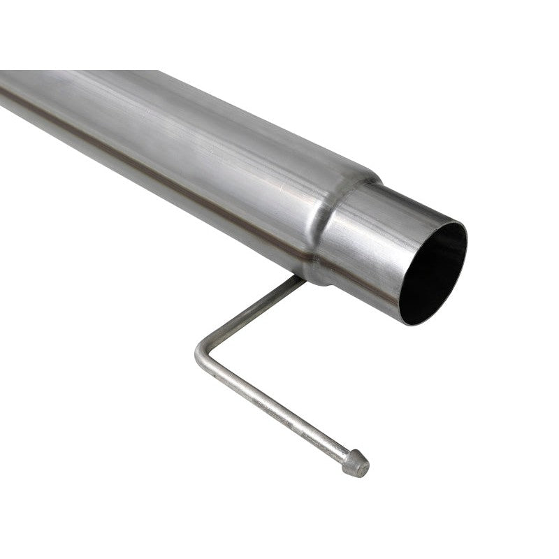aFe Large Bore-HD 4in 409 SS DPF-Back Exh 18-19 Ford F-150 V6-3.0L (td) w/ Polished Tip