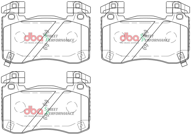 DBA 2018+ Kia Stinger V6 Twin Turbo SP Performance Front Brake Pads-Brake Pads - Performance-DBA