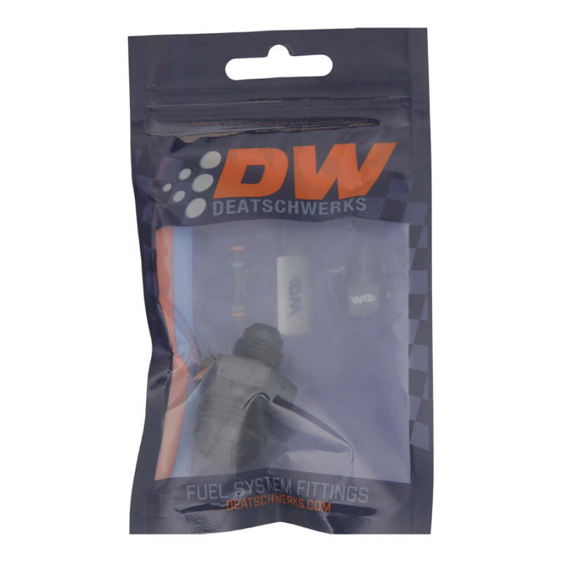 DeatschWerks 10AN Male Flare to 6AN Male Flare Reducer Straight - Anodized Matte Black-Fittings-DeatschWerks