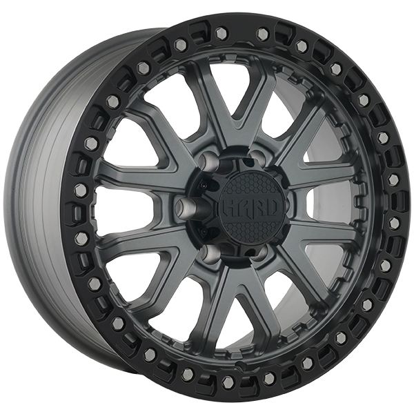 Ruffino HARD DUNE Satin Gray - Black Lip 18x8.5 +25 6x135mm 87.1mm