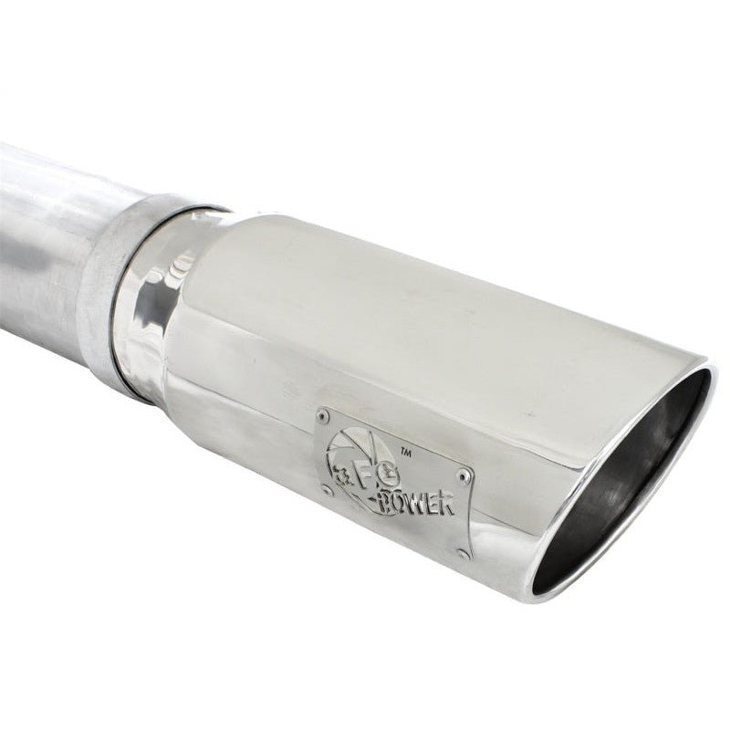 aFe MACHForce XP 5in DPF-Back SS Exht Dodge RAM 13-14 6.7L (td) Mega Cab w/ Polished Tip