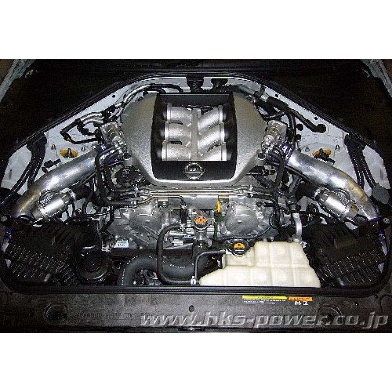 HKS Super SQV4 Blow Off Valve w/ Polished Aluminum Pipes - Nissan R35 GT-R