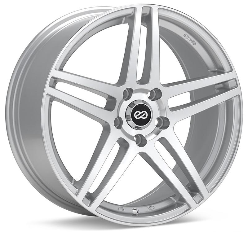 Enkei RSF5 16x7 5x100 45mm Offset 72.6mm Bore Hyper Silver Wheel-Wheels - Cast-Enkei