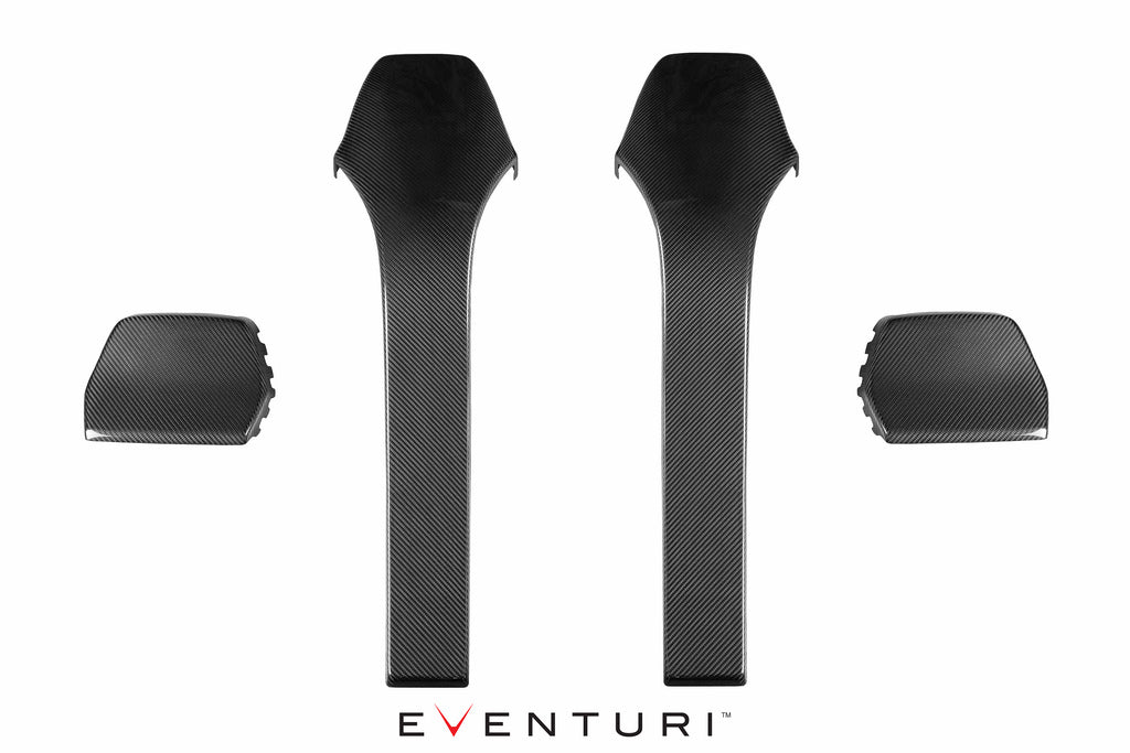Eventuri BMW F80 M3 / F82 M4 Black Carbon Seat Back Cover Set Dash & Interior Trim