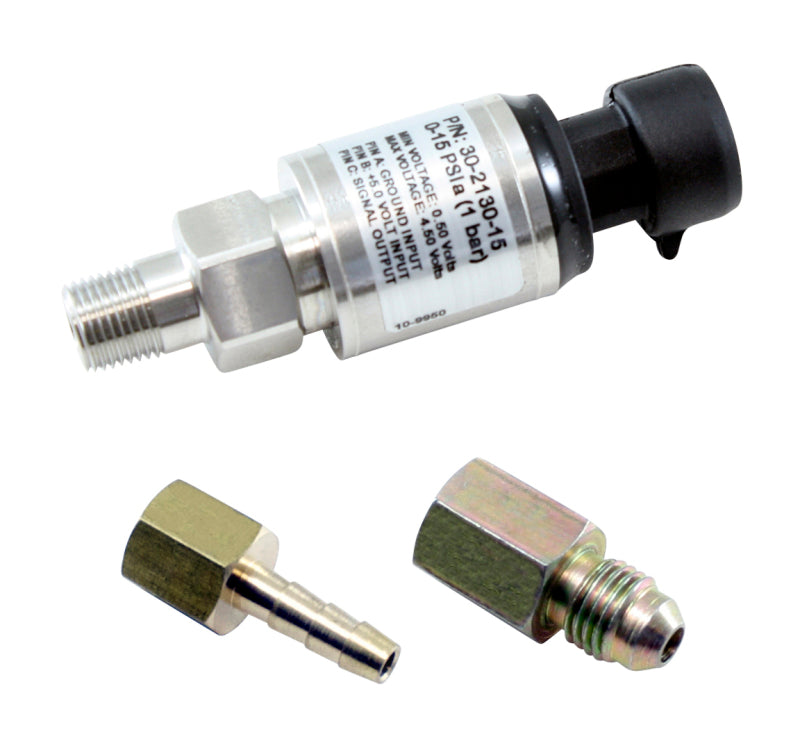 AEM 15 PSIa (1 Bar) Stainless Sensor Kit (30-2130-15) main image 0