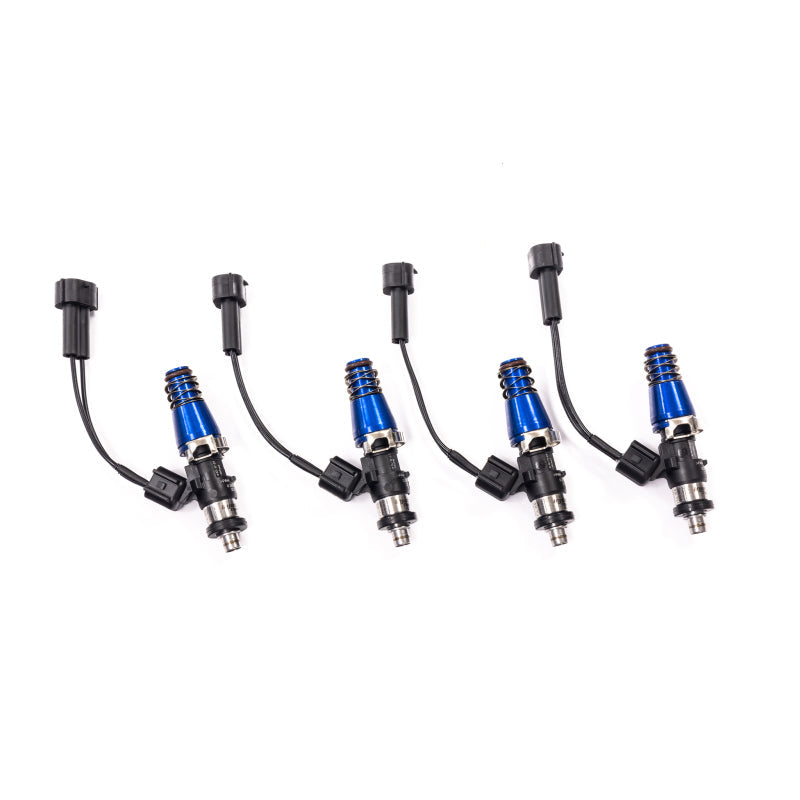 Injector Dynamics ID1050-XDS Injectors Miata 11mm (Blue) Adaptors -204 Lower Cushions (Set of 4)