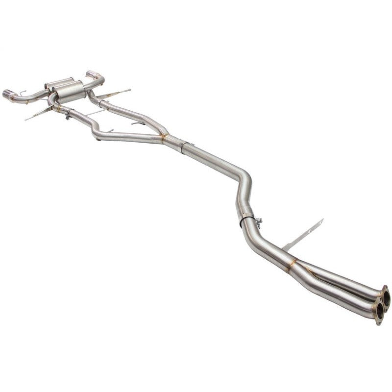 aFe MACHForce XP SS-304 Polish Tip 3.0in-2.5in Dia Cat Back Exhaust 11-13 BMW 335i (E90/E92) 3.0L