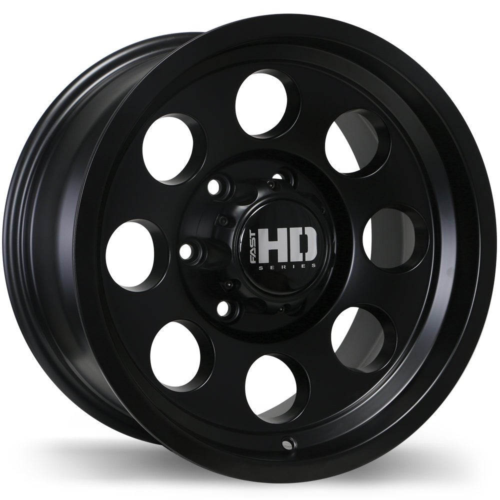 Fast HD Detour Satin Black 16x8 0 6x139.7mm 108.1mm-Wheels-Fast HD