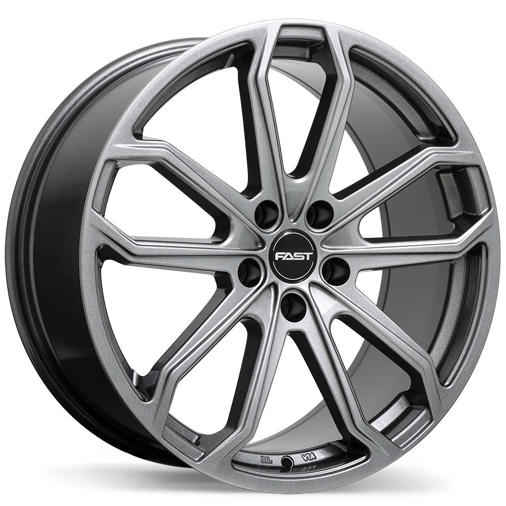 Fast Wheels Impression Titanium 18x8 +45 5x120mm 64.1mm-Wheels-Fast Wheels