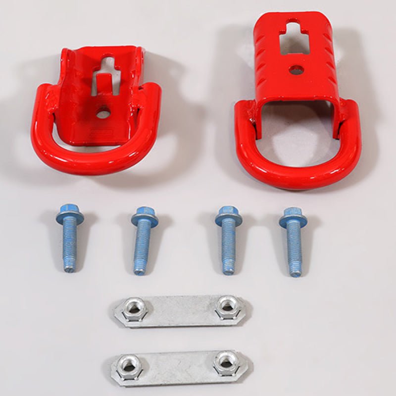 Ford Racing 15-22 F-150 Tow Hooks - Red (Pair)-Tow Hooks-Ford Racing