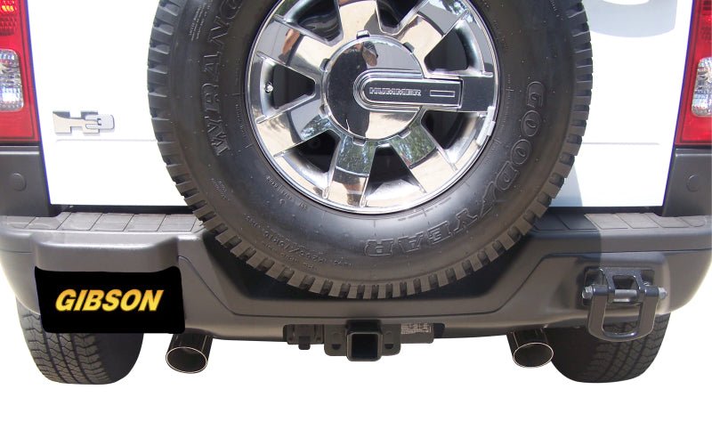 Gibson 07 - 10 Hummer H3 Base 3.7L 2.5in Cat - Back Dual Split Exhaust - Aluminized Catback