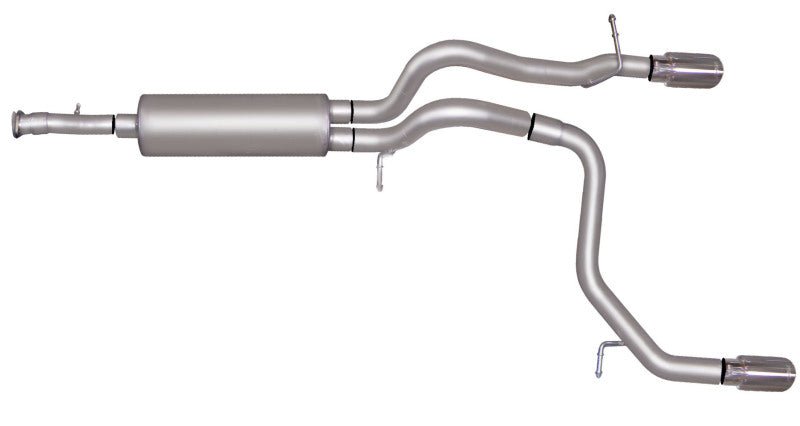Gibson 07 - 10 Hummer H3 Base 3.7L 2.5in Cat - Back Dual Split Exhaust - Aluminized Catback