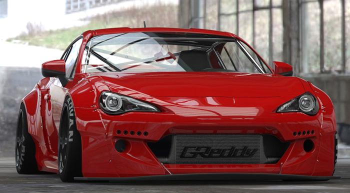GReddy 13+ Scion FR - S Version 2 Greddy X Rocket Bunny 86 Aero Rear Fenders Only - Fenders - GReddy
