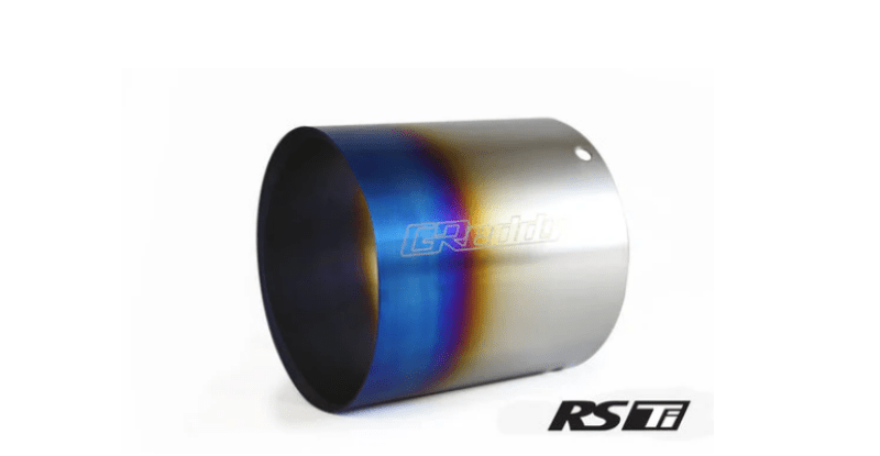 GReddy Burnt Titanium Tip 115mm Diameter 120mm Length (for Revolution RS/RS - TI/RS - Race) - 160 Rev RS - Tips - GReddy