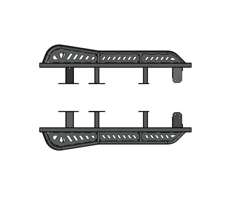 Greenlane Offroad 6TH GEN ALUMINUM SLIDERS WITH REAR KICK OUT