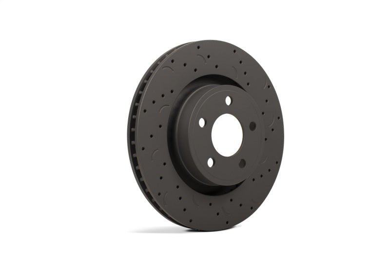 Hawk Talon 2007 Audi Q7 Iron Disc Drilled and Slotted Rear Brake Rotor Set Brake Rotors - Slot & Drilled