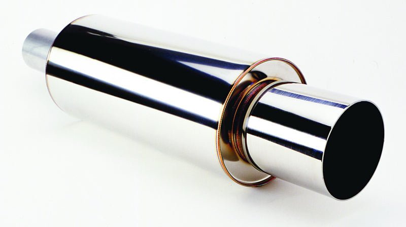 HKS Universal SS Hi-Power Muffler (120mm tip / 75mm piping) (SUS304 NO COATING)-Catback-HKS