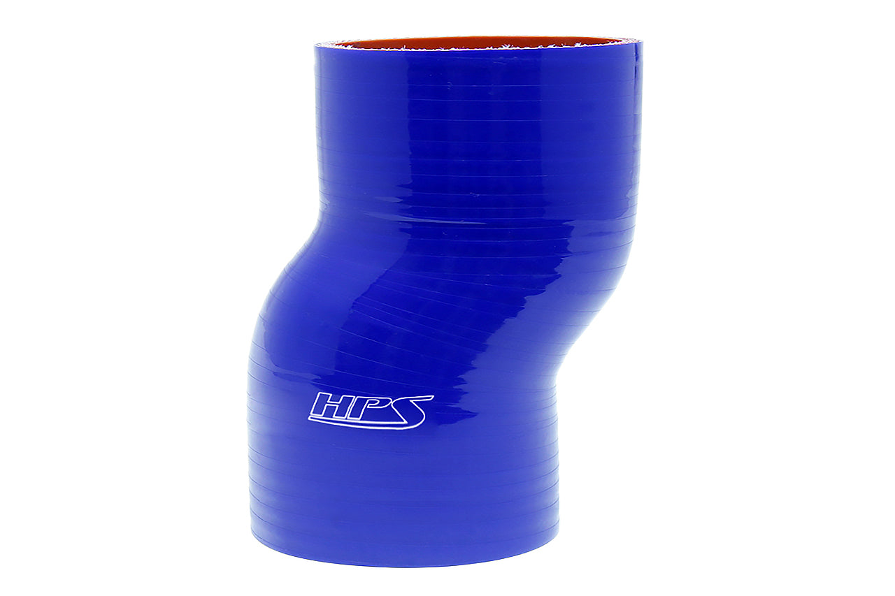 HPS Blue Silicone Off center Straight Coupler Hose High Temperature