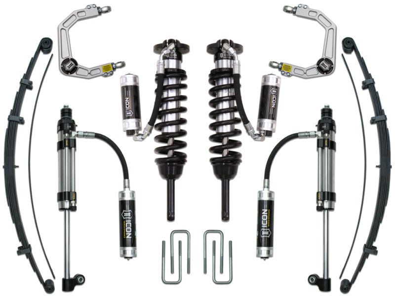 ICON 05 - 15 Toyota Tacoma 0 - 3.5in/16 - 17 Toyota Tacoma 0 - 2.75in Stg 10 Suspension System w/Billet Uca Shocks and Struts