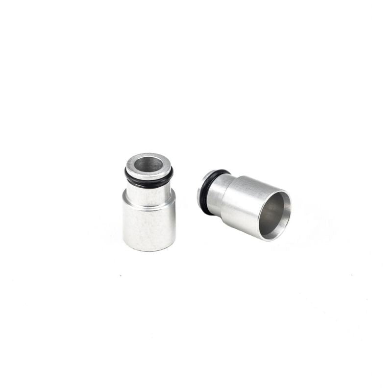 Injector Dynamics +12mm Clear Anodize Bottom Adapter 14mm Lower O - Ring - Fuel Injector Adapters - Injector Dynamics