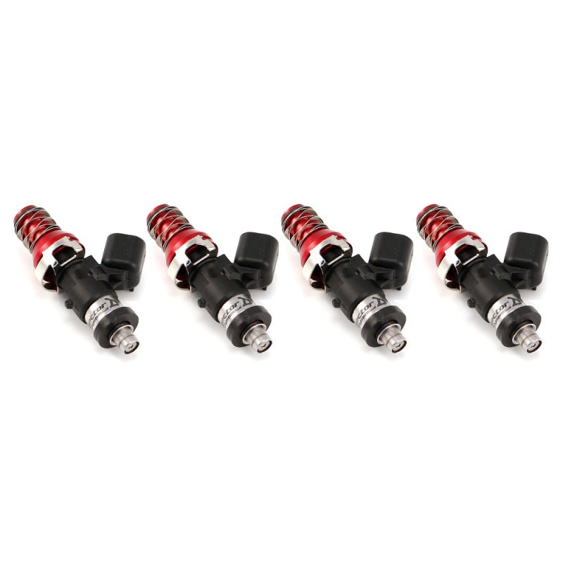 Injector Dynamics ID1050 Injectors - 11mm Top Adapter (Red) - Denso Lower Cushions (Set Of 4) - Fuel Injector Sets - 4Cyl - Injector Dynamics