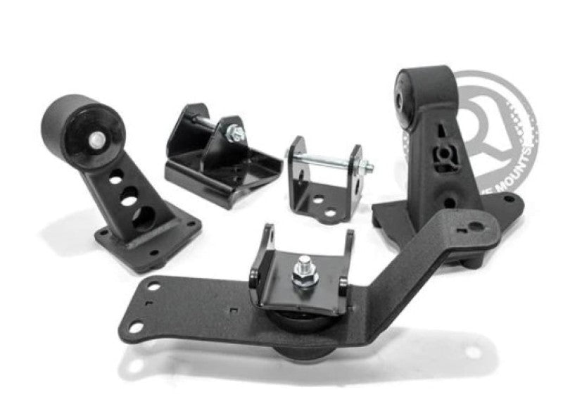 Innovative 00 - 09 Honda S2000 K - Series Black Steel Mounts 75A Bushings Engine Mounts