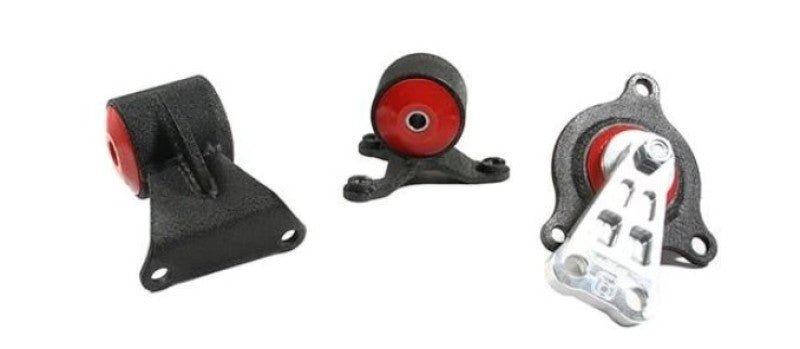 Innovative 02 - 06 Acura RSX K - Series/Base Automatic Black Aluminum Replacement Mount Kit 75A Bushings Engine Mounts
