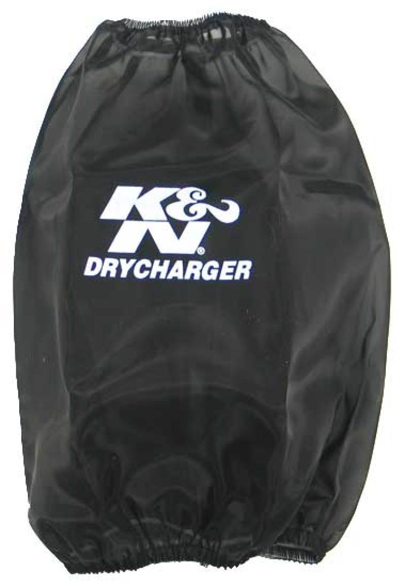 K&N Round Tapered Drycharger Air Filter Wrap - Black 7.5in Base ID x 4.5in Top ID x 9in H Pre - Filters