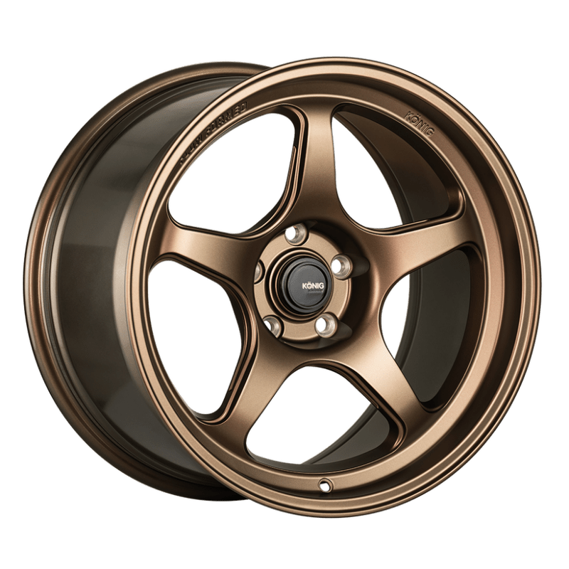 Konig Hyperspec 17x8 5x100 ET40 Matte Bronze Wheel (Knurled Bead) Wheels - Cast