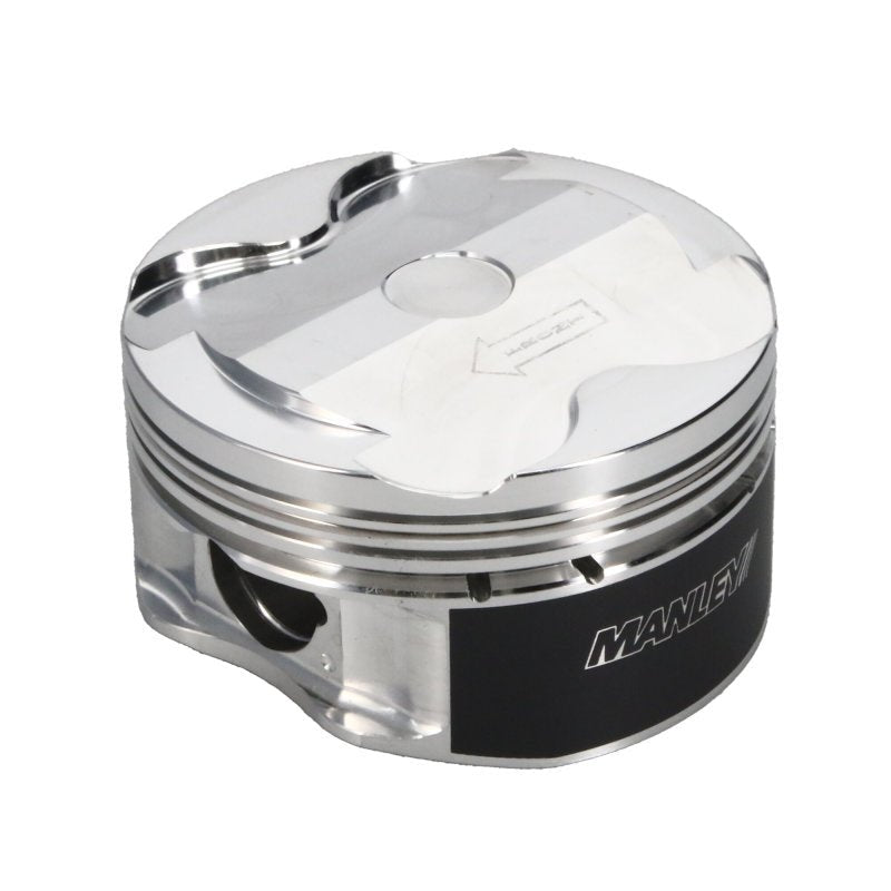Manley 2018+ Ford Coyote 5.0L DOHC +1cc Dish 3.662in Bore 11:1 CR Platinum Piston Set-Piston Sets - Forged - 8cyl-Manley Performance