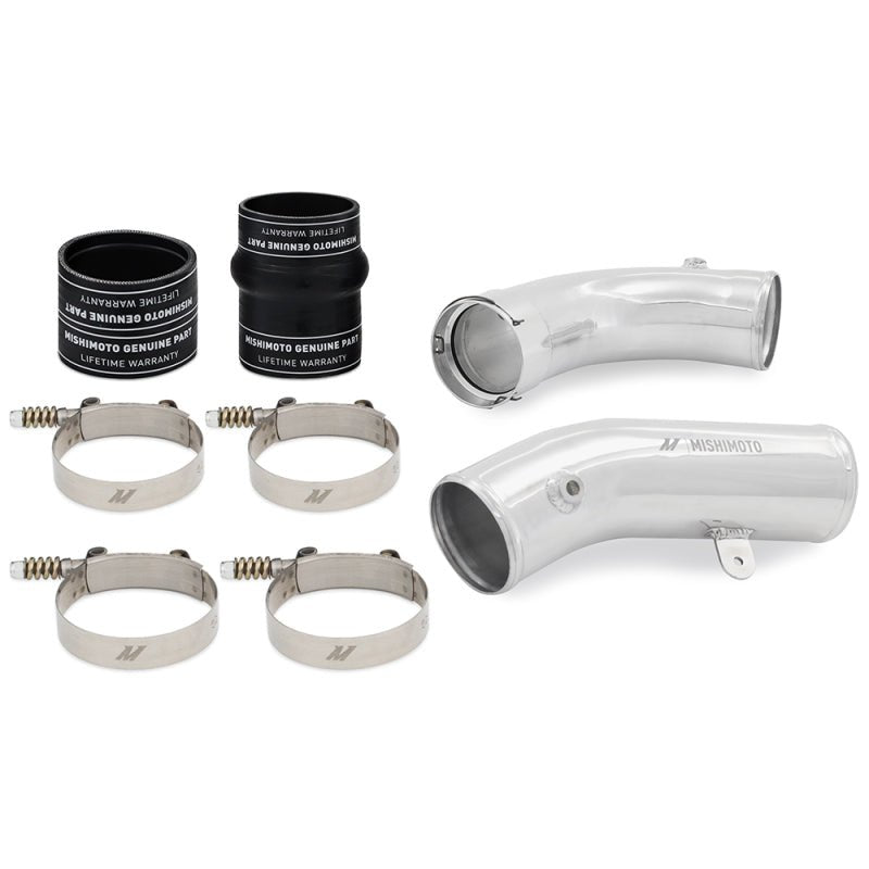 Mishimoto 17 - 19 GM 6.6L L5P Cold - Side Pipe and Boot Kit Polished Silicone Couplers & Hoses