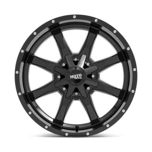 Moto Metal MO970 Gloss Black W/ Spot Milled Lip 20x10 - 24 8x170mm 125.1mm - Wheels - Moto Metal