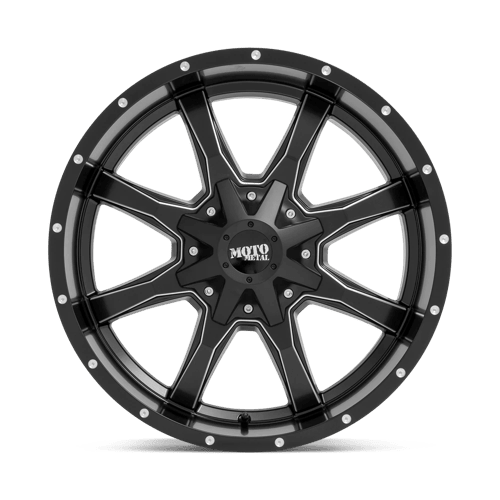 Moto Metal MO970 Semi Gloss Black Milled 20x10 - 24 5x127|5x139.7mm 78.1mm - Wheels - Moto Metal