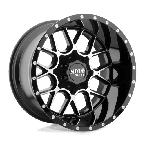 Moto Metal MO986 SIEGE Gloss Black Machined 20x9 0 5x139.7|5x150mm 110.1mm - Wheels - Moto Metal