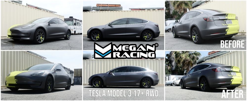 17-UP Tesla Model 3 RWD Megan Racing Lowering Springs